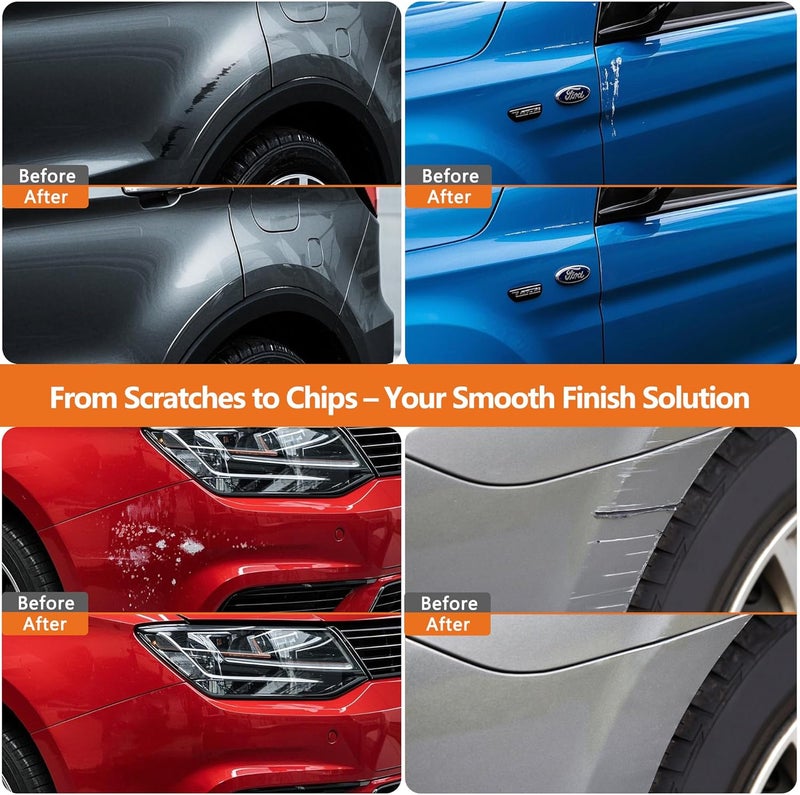 Gen2Magic White Platinum Metallic Touch Up Paint Pen Kit for Ford [Clear Coat Included], UG Color Match, Easy Repair for Ford F-150 Expedition Escape Explorer Mustang Ranger Edge Transit Bronco Fusion - Image 4
